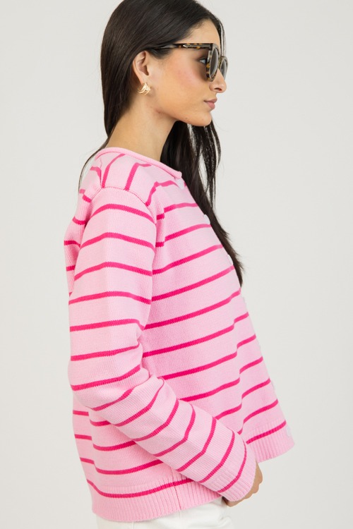 Sweet As A Button Cardi, Pink/Fuchsia - 0127-24.jpg
