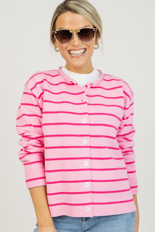 Sweet As A Button Cardi, Pink/Fuchsia - 0127-26.jpg