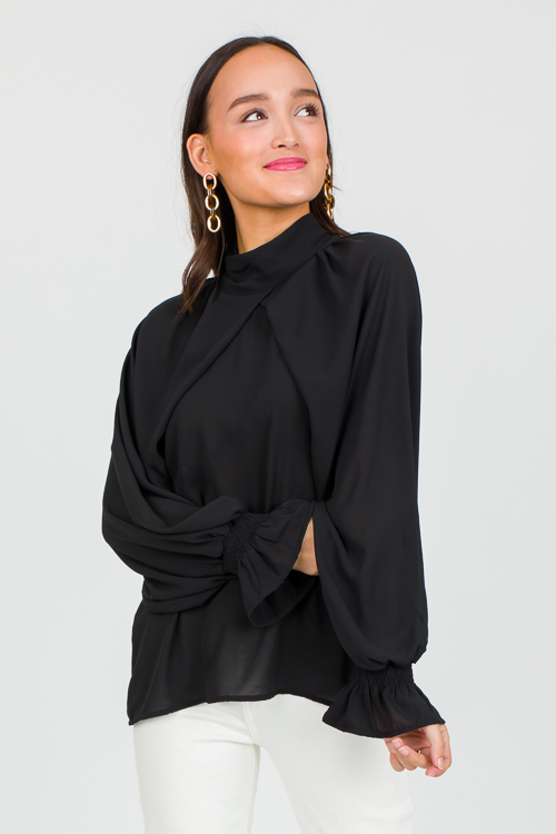 New In Town Blouse, Black