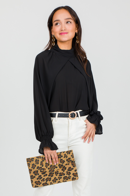 New In Town Blouse, Black