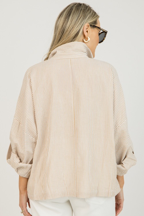 Marti Striped Button Down, Taupe - 0127-91.jpg