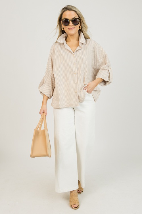 Marti Striped Button Down, Taupe - 0127-92.jpg