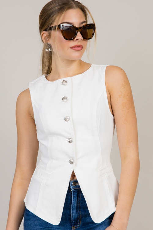 Denim Button Up Vest, White - 0128-106.jpg