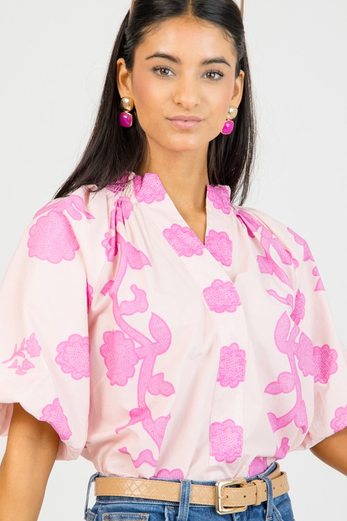 Bold Gemstone Earring, Fuchsia - 0128-60h.jpg