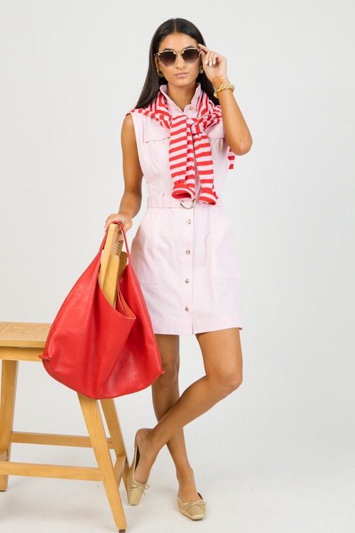 Gemma Belted Shirt Dress, Pink - 0128-91.jpg