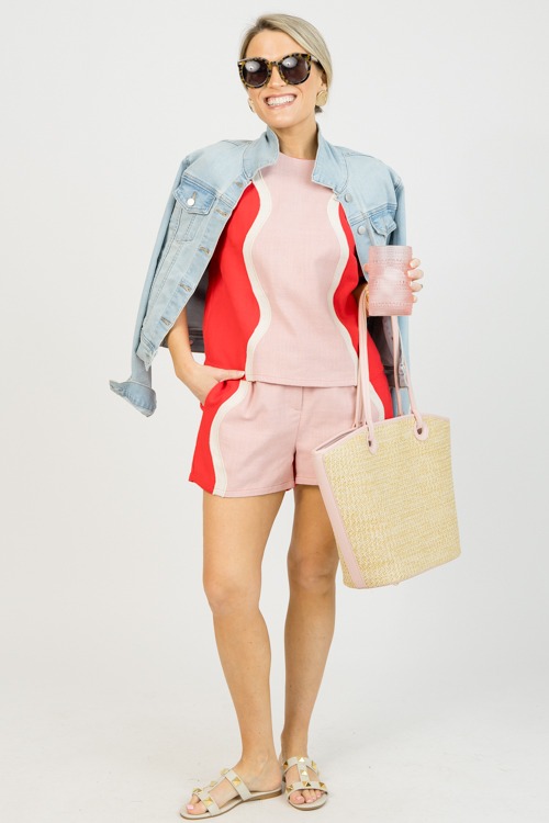 Waverly Shorts Set, Red/Pink - 0128-94p.jpg