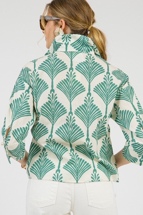 Fan Out Printed Top, Green - 0129-91.jpg