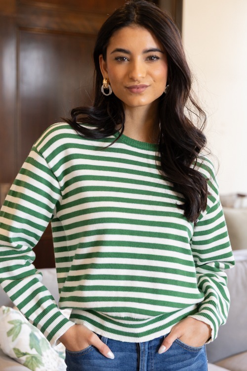 Kinsley Stripe Sweater, Green - 0130-17h.jpg