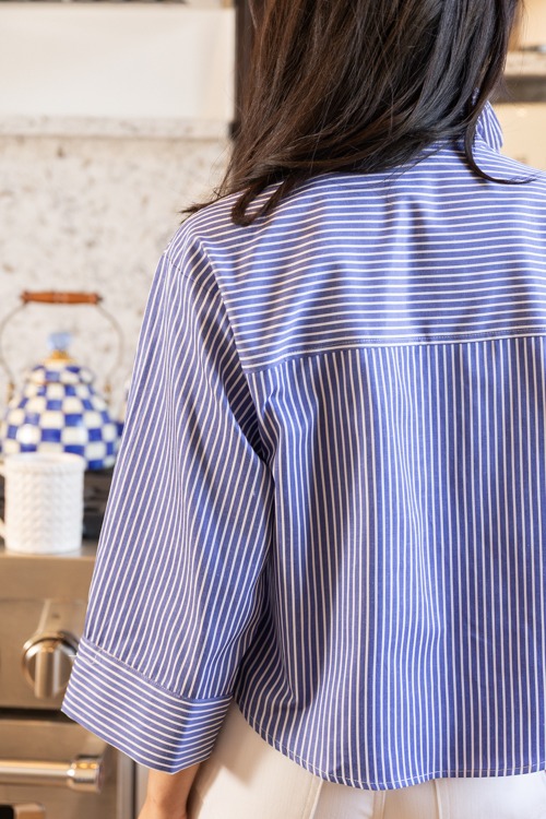 Boxy Button Down, Blue Pinstripe - 0130-235.jpg