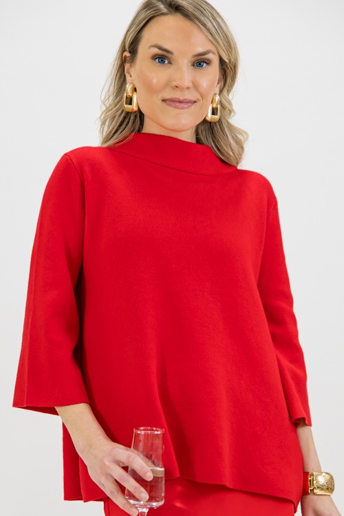 Audrey Sweater, Red