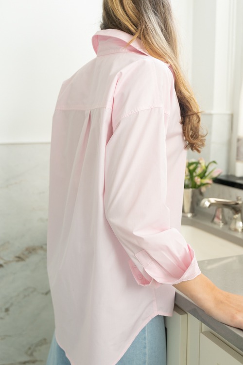 Oversized Tunic Shirt, Baby Pink - 0130-9.jpg