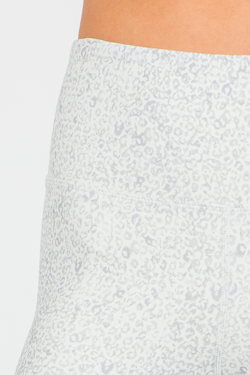 Leopard Print Leggings, Sand