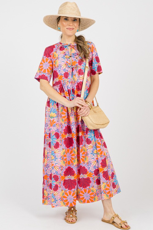 Floral Tie Neck Maxi, Pink Mult - 0131-42.jpg