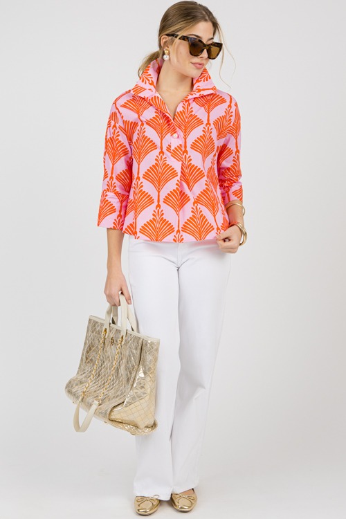 Fan Out Printed Top, Orange - 0131-90.jpg