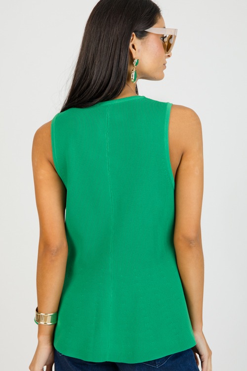 Button Up Peplum Sweater, Green - 0202-18.jpg