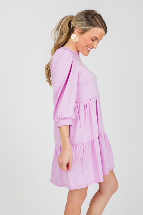 Janine Knit Dress, Lavender