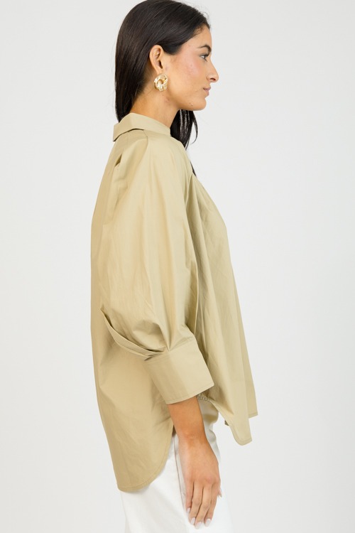 Tara Collared Button Down, Khaki - 0203-103.jpg