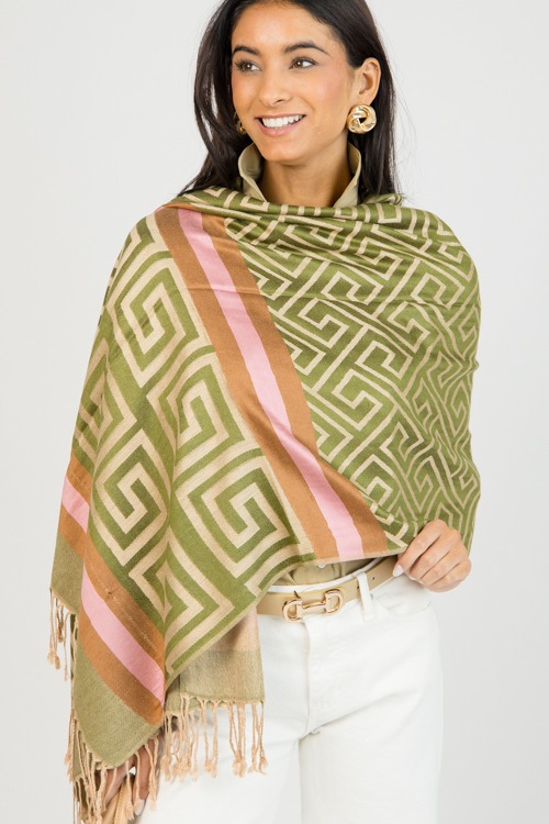Greek Key Scarf, Green - 0203-107.jpg