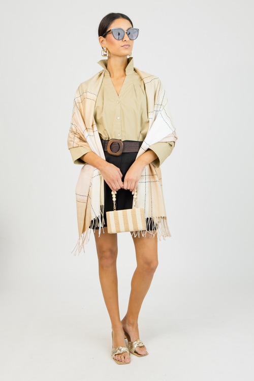 Tara Collared Button Down, Khaki - 0203-113.jpg