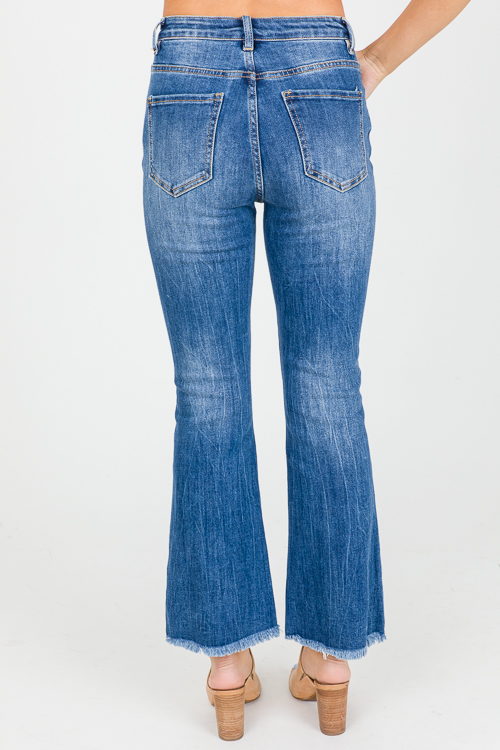 Ally Frayed Flare Jeans