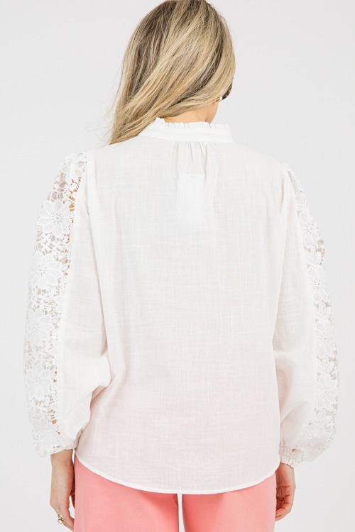 Floral Lace Button Top, White - 0203-49.jpg