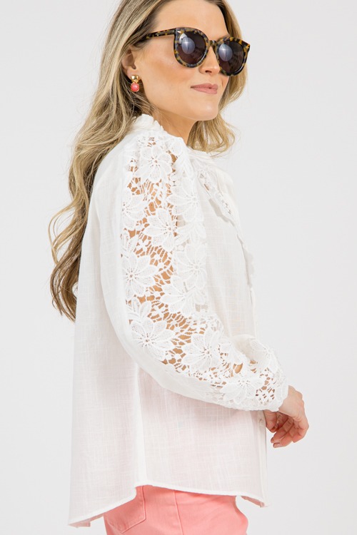 Floral Lace Button Top, White - 0203-52.jpg