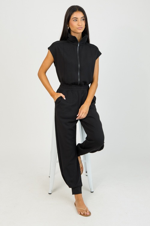 Modal Zip Jumpsuit, Black - 0203-53p.jpg