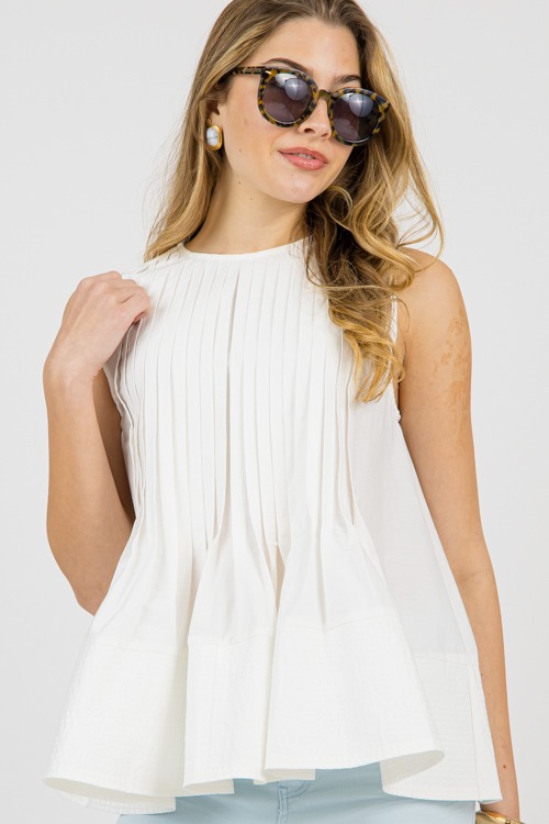 Pintuck Pleated Tank, White - 0203-57.jpg