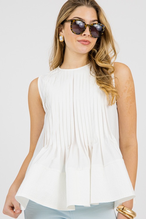 Pintuck Pleated Tank, White - 0203-59.jpg