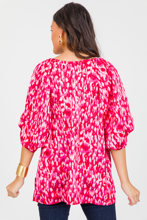 Seeing Double Blouse, Rose Pink