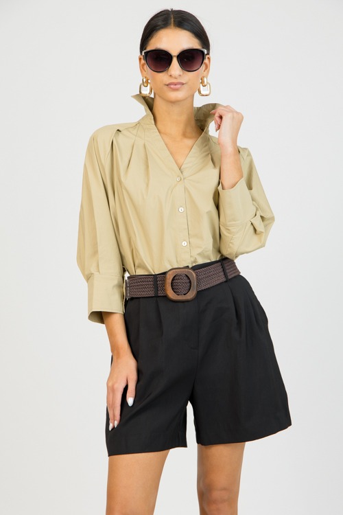 Tara Collared Button Down, Khaki - 0203-98p.jpg