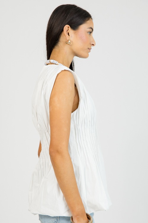 Alexa Pleated Top, White - 0204-113.jpg