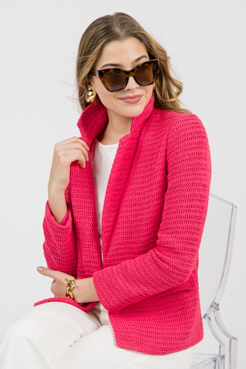 Crochet Blazer, Raspberry Sorbet - 0204-20.jpg