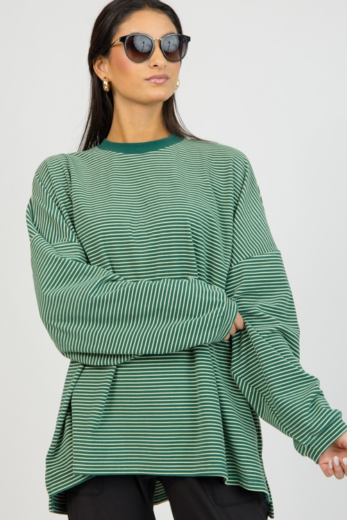 Cozy Fleece Pullover, Green Stripe - 0204-29.jpg