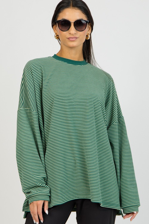 Cozy Fleece Pullover, Green Stripe - 0204-32.jpg
