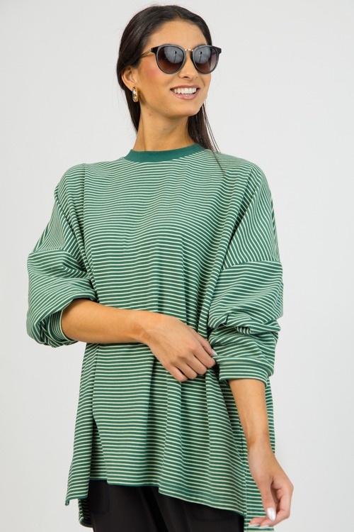Cozy Fleece Pullover, Green Stripe - 0204-33.jpg