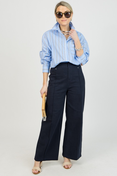 Striped Oxford Shirt, Light Blue - 0204-97h.jpg