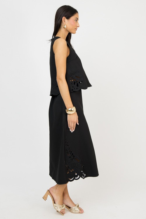 Embroidered Edges Skirt Set, Black - 0205-39.jpg