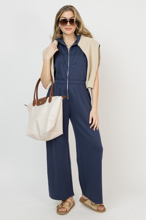 Zip Up Scuba Jumpsuit, Navy - 0205-44p.jpg