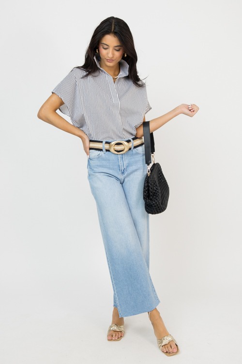 Stripe Collared Top, Black - 0205-60.jpg