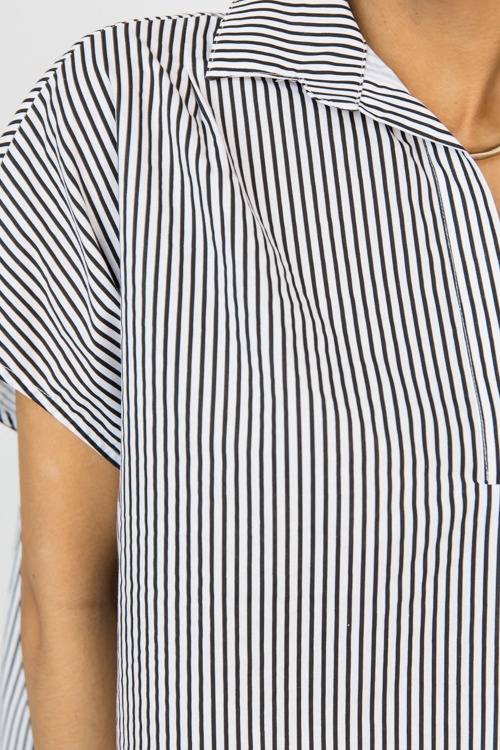 Stripe Collared Top, Black - 0205-65.jpg