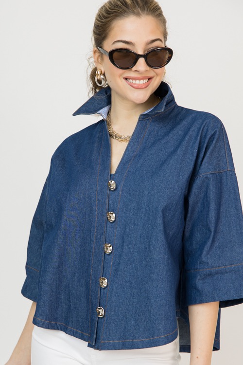 Collared Button Top, Denim - 0206-100h.jpg