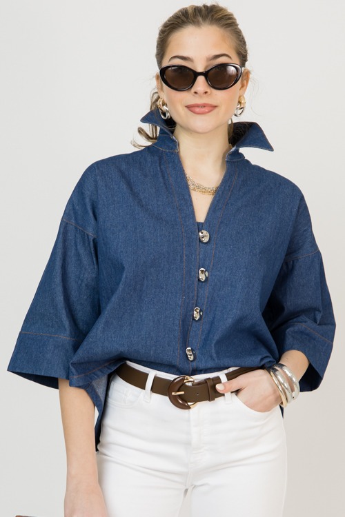 Collared Button Top, Denim - 0206-105.jpg