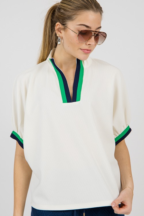 Ribbed Stripe Trim Top, Cream - 0206-110.jpg