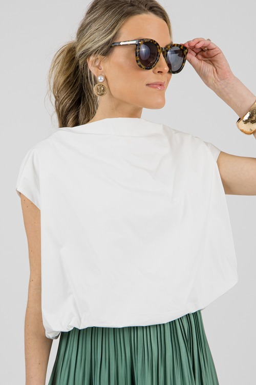 Bubble Hem Poplin Top, Off White - 0206-131.jpg