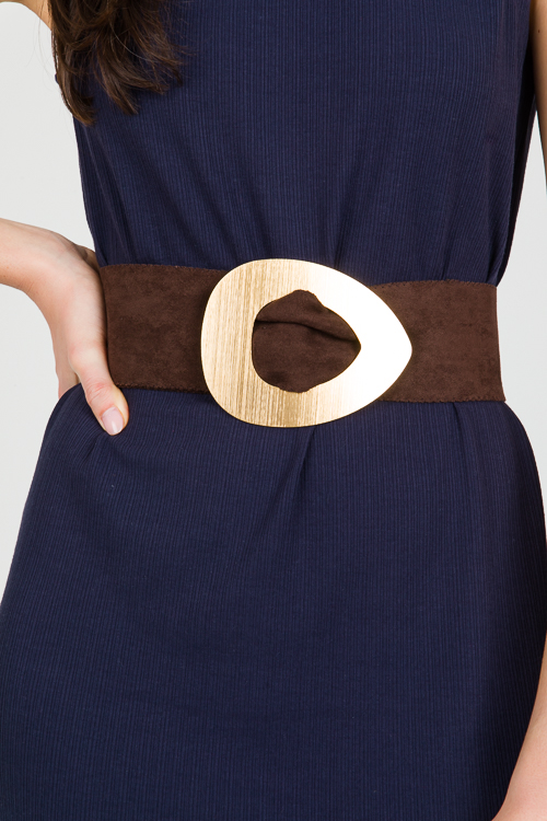 Brown Suede Belt