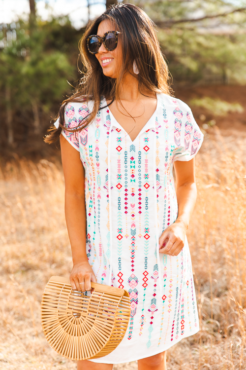 Stay On Track Dress, Ivory