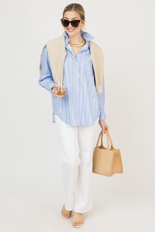 Striped Oxford Shirt, Light Blue - 0206-63.jpg