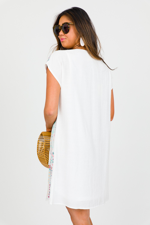 Stay On Track Dress, Ivory