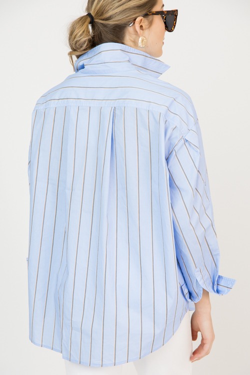 Striped Oxford Shirt, Light Blue - 0206-67.jpg